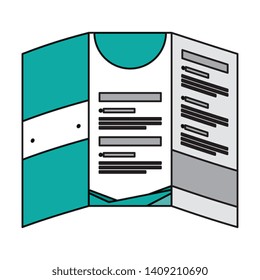 flyer paper print icon vector illustration