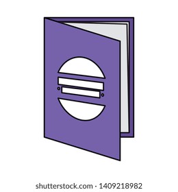 flyer paper print icon vector illustration