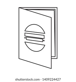 flyer paper print icon vector illustration