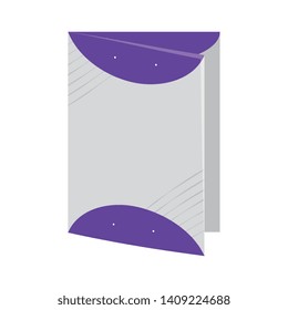 flyer paper print icon vector illustration