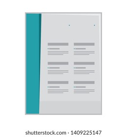 flyer paper print icon vector illustration