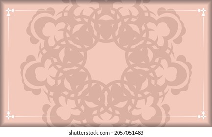 Color rosa volante con patrón de mandala para tu diseño.