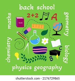 flyer, poster, banner back to school