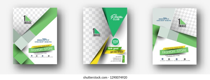 Flyer & Poster Cover Design in A4 Size Template Illustration.