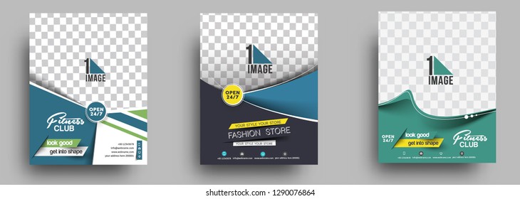 Flyer & Poster Cover Design in A4 Size Template Illustration.