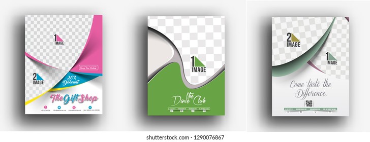 Flyer & Poster Cover Design in A4 Size Template Illustration.