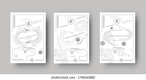 Flyer & Poster Cover Design in A4-Bild Vorlage Illustration.