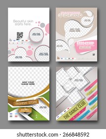 Flyer & Poster Design Set in A4 Size Template