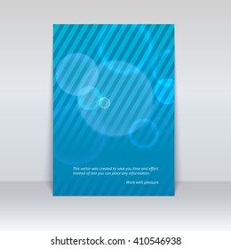 Flyer or poster design template, mock-up. Advertisement flyer design elements. Futuristic style with space for your message.  Vector illustration for your presentation, posters, cover and other design