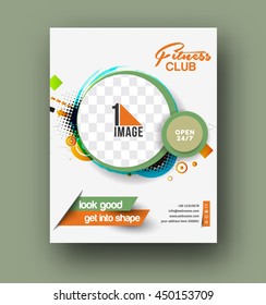 Flyer, Poster & magazine design Layout template in A4 size Vector 