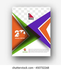 Flyer, Poster & magazine design Layout template in A4 size Vector 