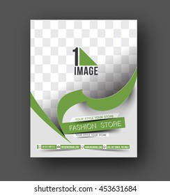 Flyer, Poster & magazine design Layout template in A4 size Vector 
