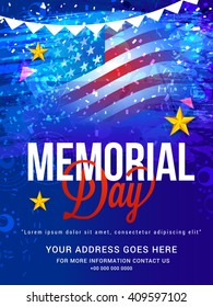 Flyer or poster of memorial day celebration.