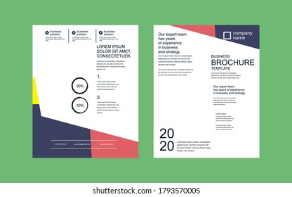 Flyer poster pamphlet brochure cover design layout background, two colors scheme, vector template in A4 size - Vector