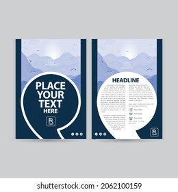 Flyer poster pamphlet brochure cover design layout space for photo background, vector illustration template, A4 size