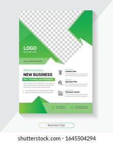 flyer poster pamphlet design layout  background, vector template in A4 size