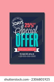 Flyer and poster templates for advertisement and commercial uses