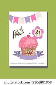 Flyer and poster templates for advertisement and commercial uses