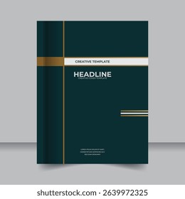 Flyer and Report Design Template for Company Presentations, Corporate Report and Brochure Layout with Modern Visual Design
