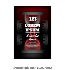 Flyer with the sand clock