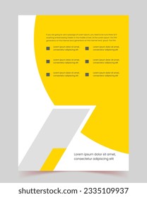 flyer set, annual report, Set of yellow brochure, design templates, company profile, business book, magazine, presentation, portfolio, corporate, poster.