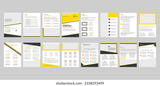 flyer set, brochure set, company profile set, Social media, For app, corporate, simple banner, A4, modern blog post, presentation, WEBINAR, website slide