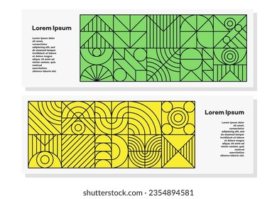 Estilo de fondo en baudios de la línea de geometría del conjunto de volantes