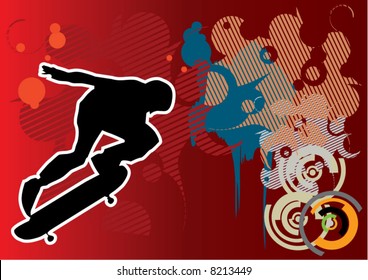 flyer with skater