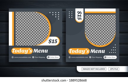 Flyer or Social Media Banner for Restaurant Post