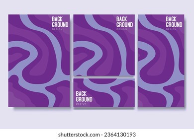 Flyer and Social Media Bundle Set with Abstract Background Geometric