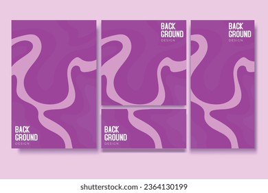 Flyer and Social Media Bundle Set with Abstract Background Geometric