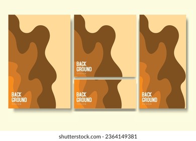 Paket für Flyer und Social Media mit abstraktem Hintergrund, geometrisch