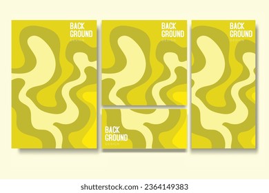 Flyer and Social Media Bundle Set with Abstract Background Geometric