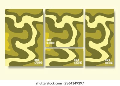 Flyer and Social Media Bundle Set with Abstract Background Geometric