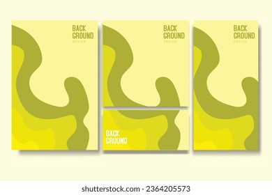 Flyer and Social Media Bundle Set with Abstract Background Geometric