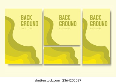 Conjunto de volantes y conjuntos de medios sociales con geometría de fondo abstracto