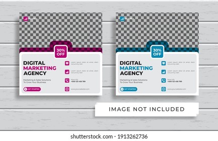Plantilla de diseño de volantes o publicaciones en medios sociales para empresas temáticas en 1:1 
Colores incluidos. Puede adaptarse a Brochure, Magazine, Poster, 
Presentación Corporativa, Cartera, Banner, Sitio Web.