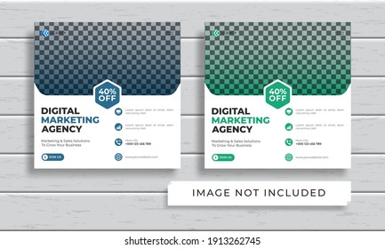 Flyer or Social Media Post Design Template Themed Business in 1:1 
Colorways included. Can be adapt to Brochure, Magazine, Poster, 
Corporate Presentation, Portfolio, Banner, Website.