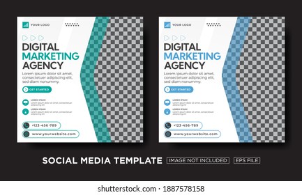Flyer or Social Media Post Template Themed Business Agency