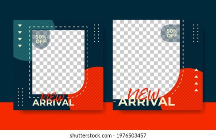Flyer or social media post template fashion sale themed