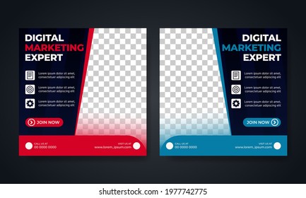 Flyer or social media post template business marketing themed