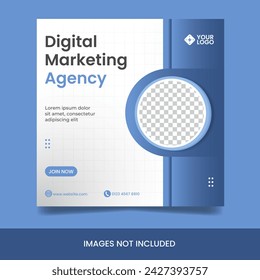 Flyer or social media post themed digital marketing agency
