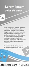 Flyer template, 98*210. EPS10, CMYK.