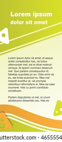 Flyer template, 98*210. EPS10, CMYK.