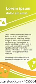 Flyer template, 98*210. EPS10, CMYK.