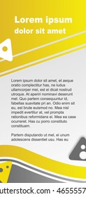 Flyer template, 98*210. EPS10, CMYK.