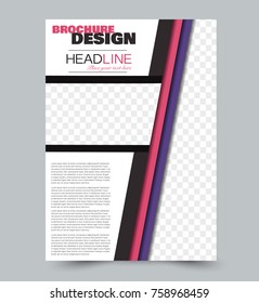 Flyer template. Abstract brochure design. Vector illustration.
