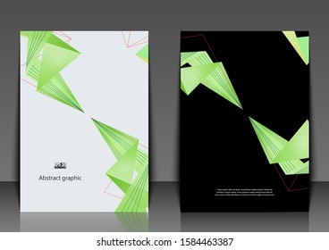 Flyer Template. Abstract modern poligonal background. Eps10 Vector illustration