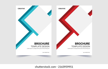 Flyer template with abstract Stock Illustration. Brochure, Annual Report, Magazine, Poster, Portfolio, Flyer. Brochure cover