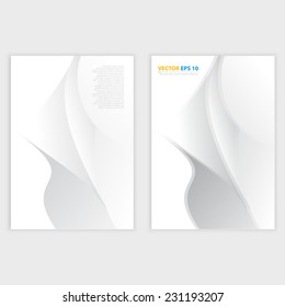 Flyer template back and front design. Brochure design templates collection and waving